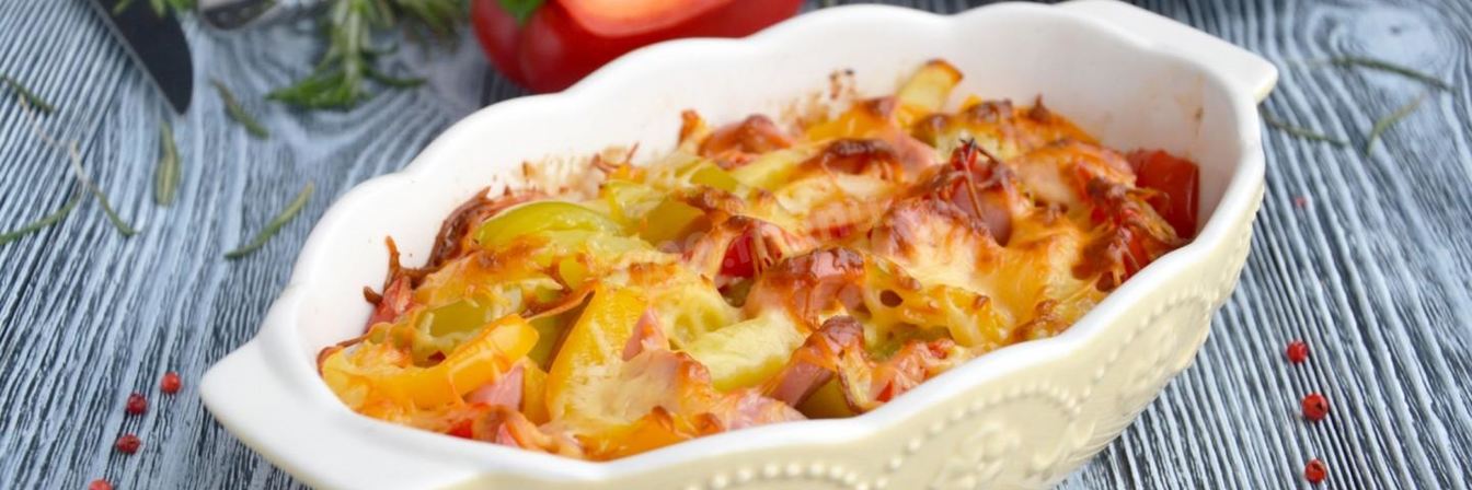 Картошка с сосисками в духовке