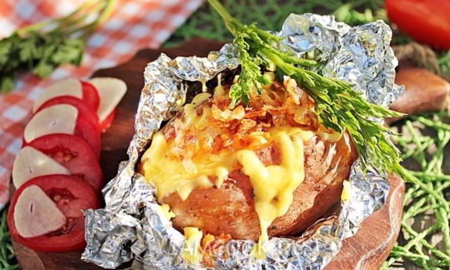 Рецепт картошки с сыром в фольге в духовке