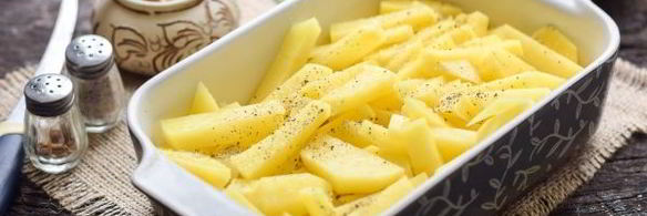 картошка с ветчиной и сыром в духовке