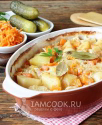 Картошка в кефире в духовке