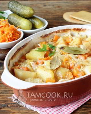 Картошка в кефире в духовке