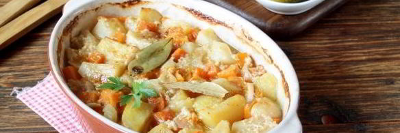 картошка в кефире в духовке