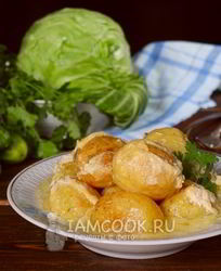 Картошка в молоке в духовке