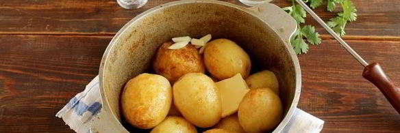 картошка в молоке в духовке