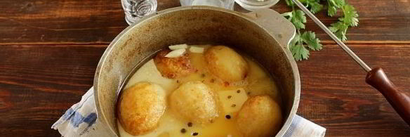 картошка в молоке в духовке