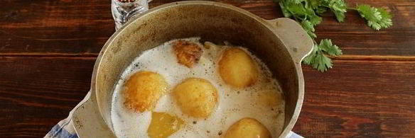 картошка в молоке в духовке