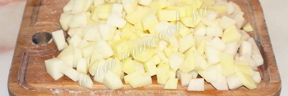 картошка жареная с лисичками