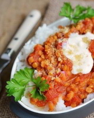 Красная чечевица с чили