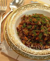 Красный рис с мясом