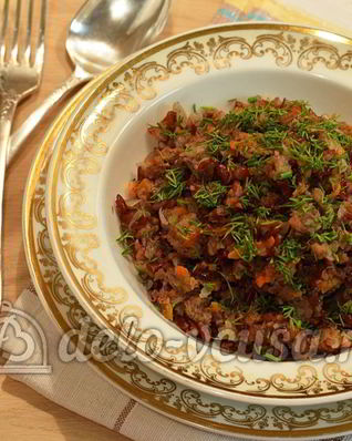 Красный рис с мясом