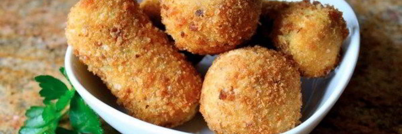 Крокеты из картофеля с грибами и сыром