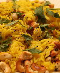 Лимонный рис с кешью