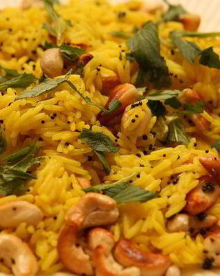 Лимонный рис с кешью