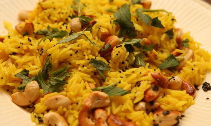 Рецепт лимонного риса с кешью