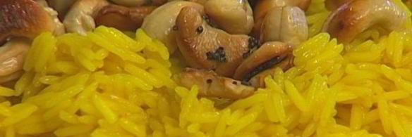 лимонный рис с кешью