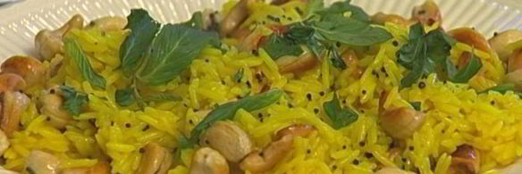 лимонный рис с кешью