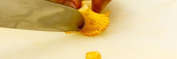 мини-картофель с лисичками