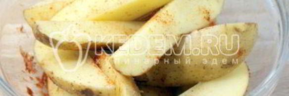 молодой картофель с укропом и чесноком