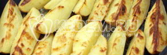 молодой картофель с укропом и чесноком