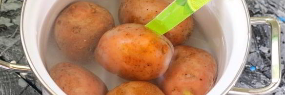 мятый картофель с ветчиной в духовке