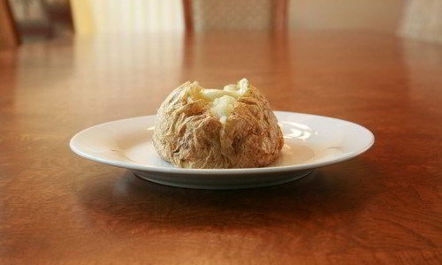 Рецепт печеного картофеля с чесноком