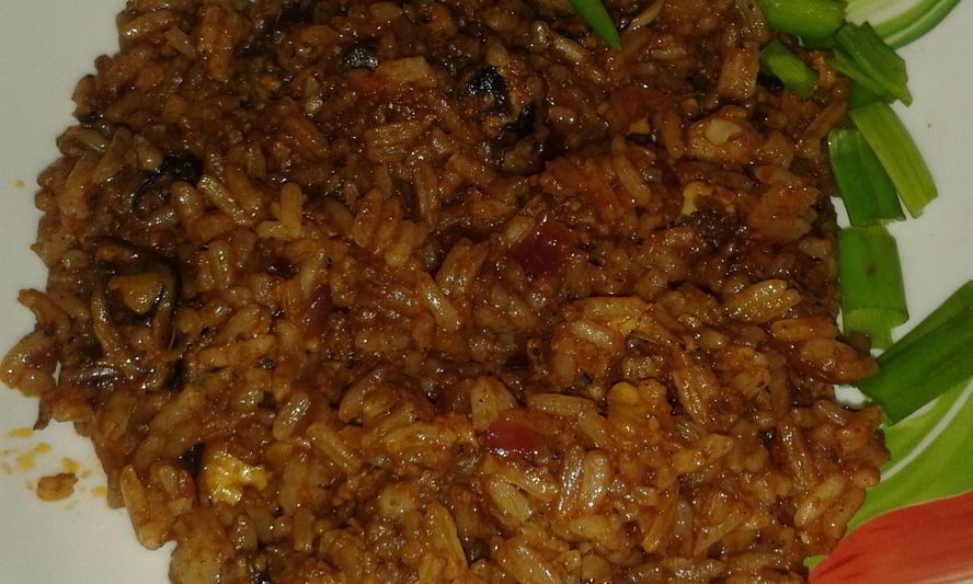 Рецепт пряного риса с мидиями