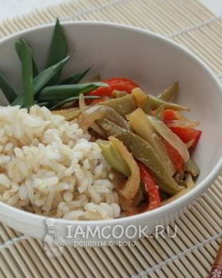 Рис с ананасом и овощами