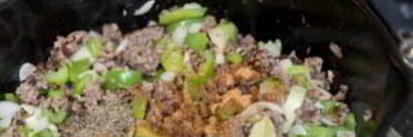 рис с фаршем и овощами