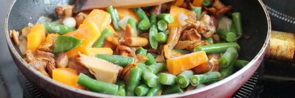 рис с грибами и овощами