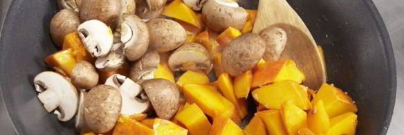 рис с грибами