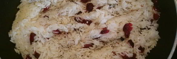 рис с клюквой