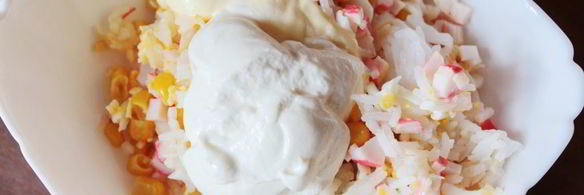 рис с крабовыми палочками