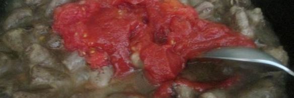 рис с куриными сердечками и фасолью