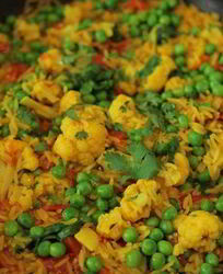 Рис с овощами по-индийски