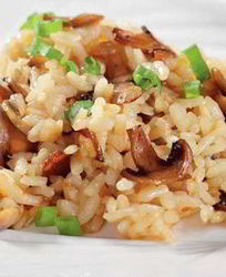 Рис с шампиньонами