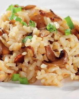 Рис с шампиньонами