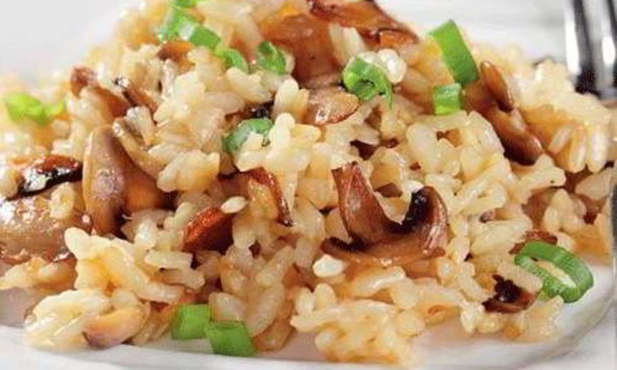 Рецепт риса с шампиньонами