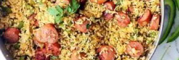 рис с сосиской