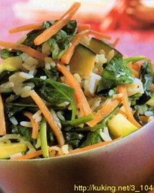 Рис жареный с зеленью