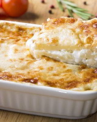 Упрощенный картофель дофине с луком-шалот