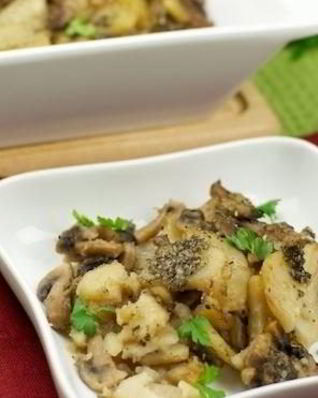 Жареная картошка с грибами