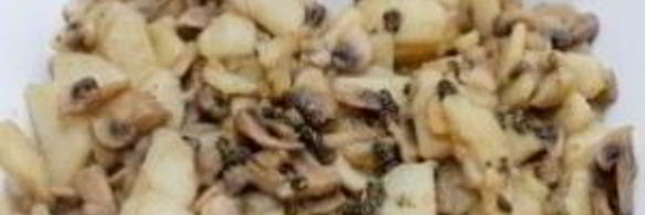 жареная картошка с грибами
