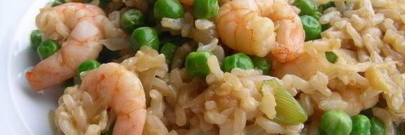 жареный рис с креветками по-малаккски