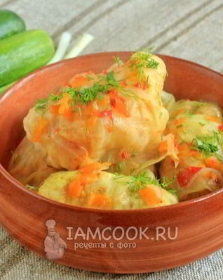 Диетические голубцы с курицей