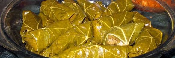 долма из маринованных листьев