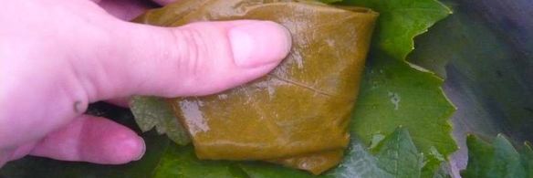 долма из свежих виноградных листьев