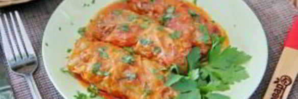 голубцы из молодой капусты с фаршем и чечевицей