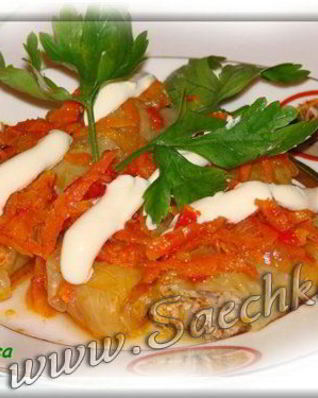 Голубцы под томатно-морковным одеялом