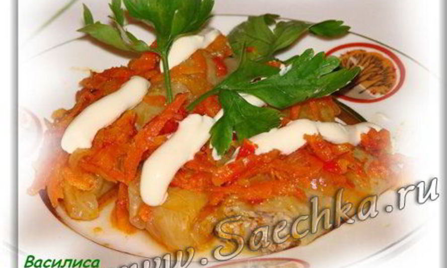 Рецепт голубцов под томатно-морковным одеялом