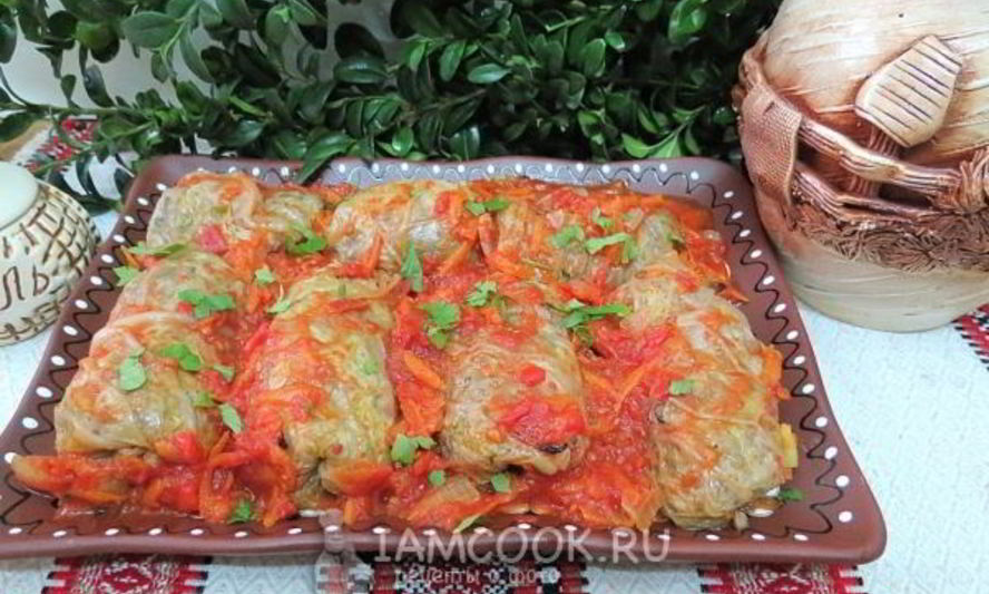 Рецепт голубцов с гречкой и грибами